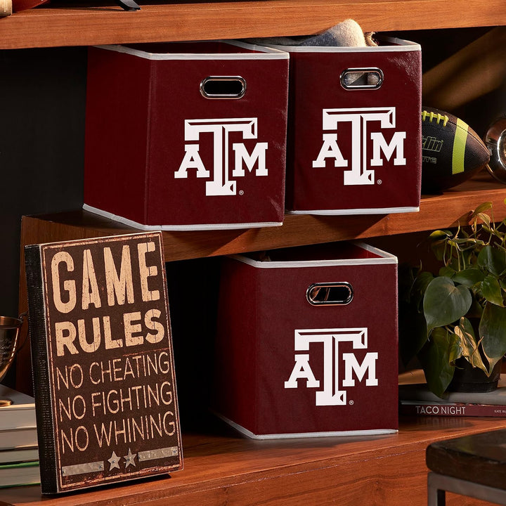 Franklin Sports NCAA College Team Aufbewahrungswürfel aus Stoff, passend für Aufbewahrungsbehälter,