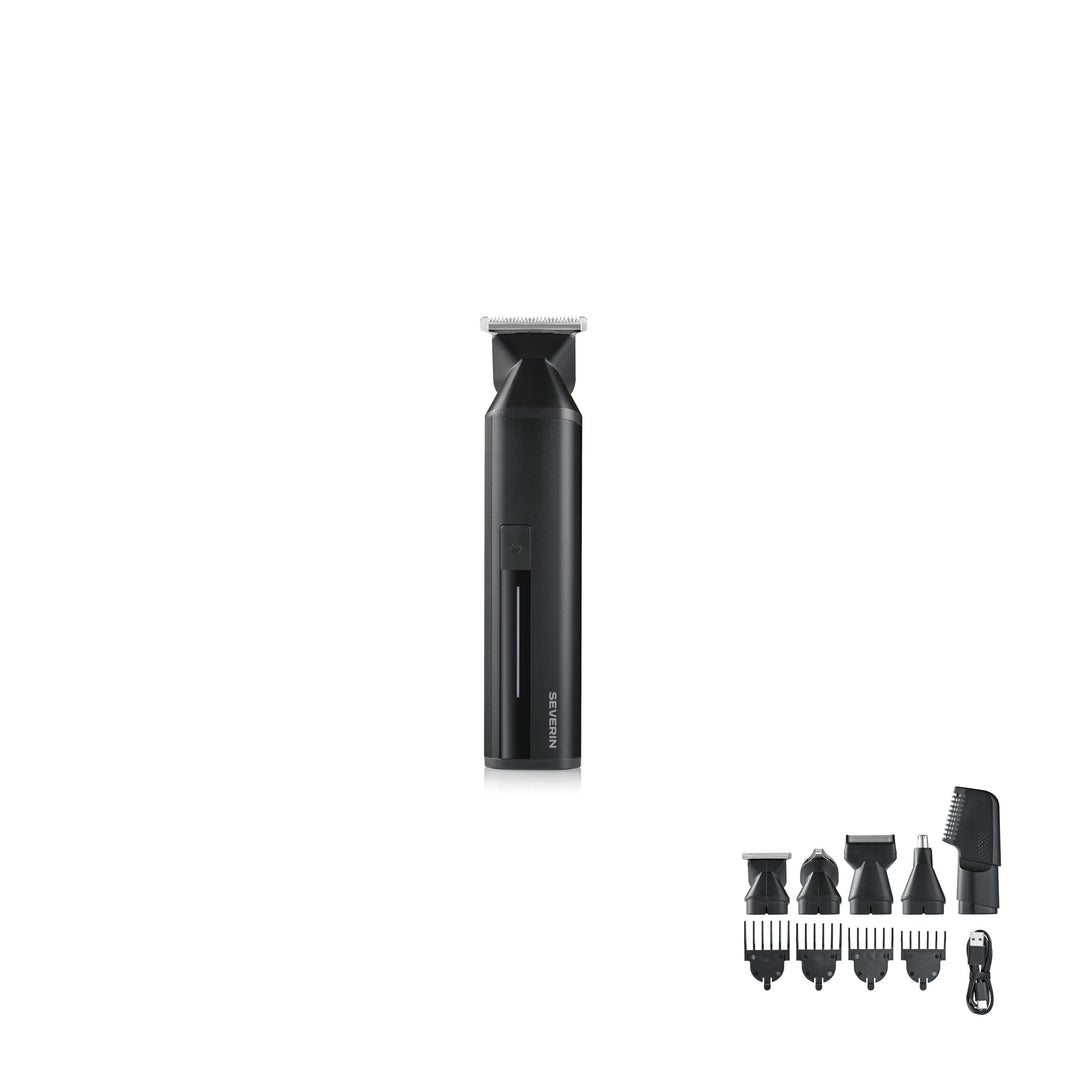 Severin Multi Grooming Set, Haarschneidemaschine, Barttrimmer, Körpertrimmer, Nasenhaartrimmer, Herr