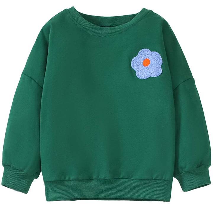 MUJOQE Mädchen Pullover für Kinder Langarmshirt Baumwolle Sweatshirt Winter Kleidung Langarm Tops 1-