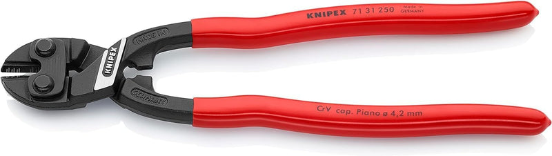 Knipex CoBolt® XL Kompakt-Bolzenschneider schwarz atramentiert, mit Kunststoff überzogen 250 mm (SB-