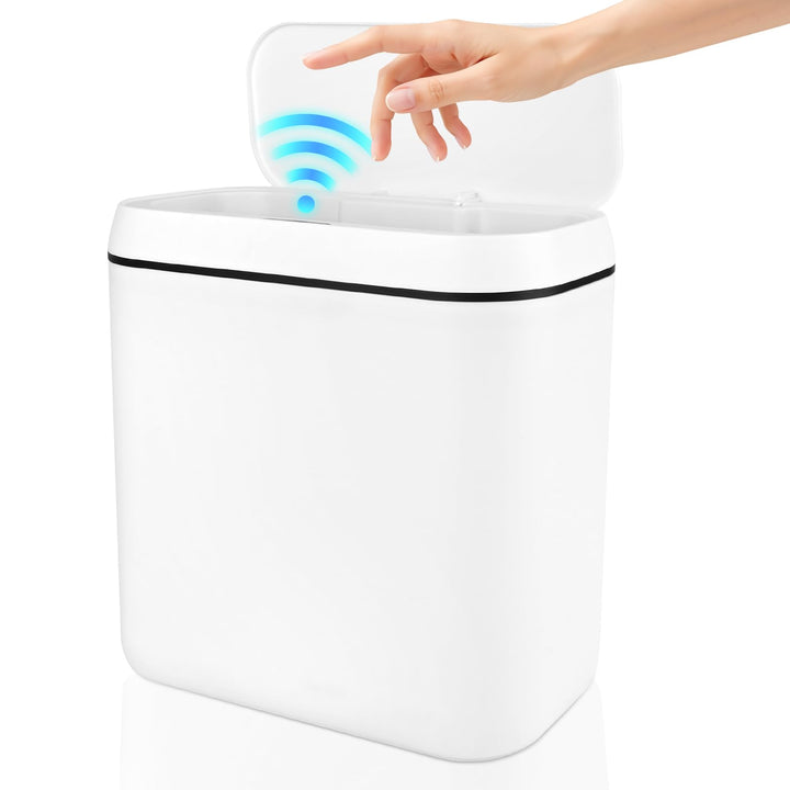 15L Mülleimer mit Sensor, Automatik Touchless Mülleimer mit 3 Modi, Sensor Mülleimer, Schnelle Reakt