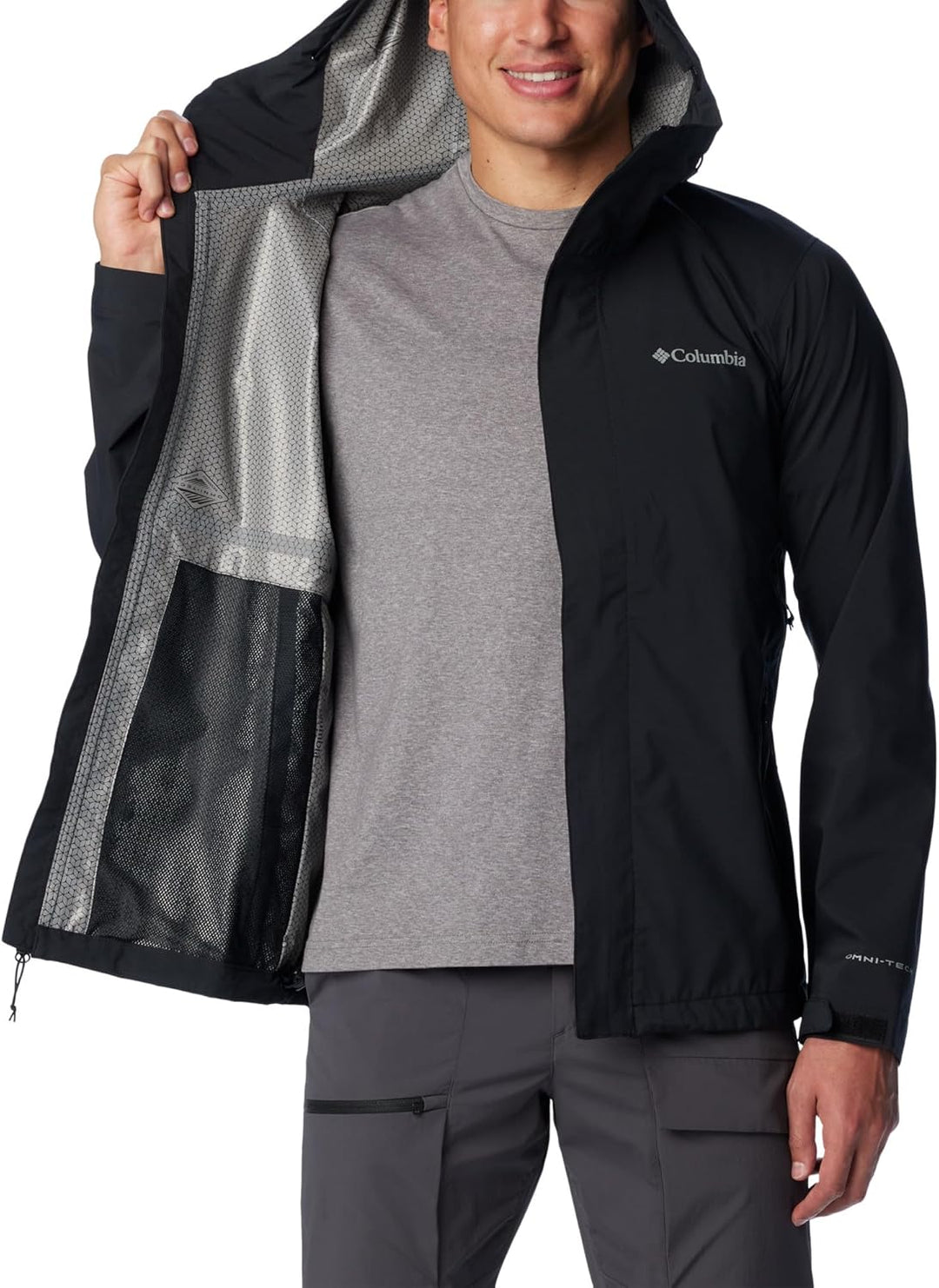 Columbia Herren Earth Explorer Regenjacke XXL Schwarz, XXL Schwarz