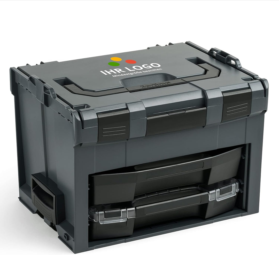 Bosch Sortimo L-BOXX Set Anthrazit | Anpassbar mit Logo | L-BOXX 102, 238 & LS-BOXX 306 inkl. i-BOXX