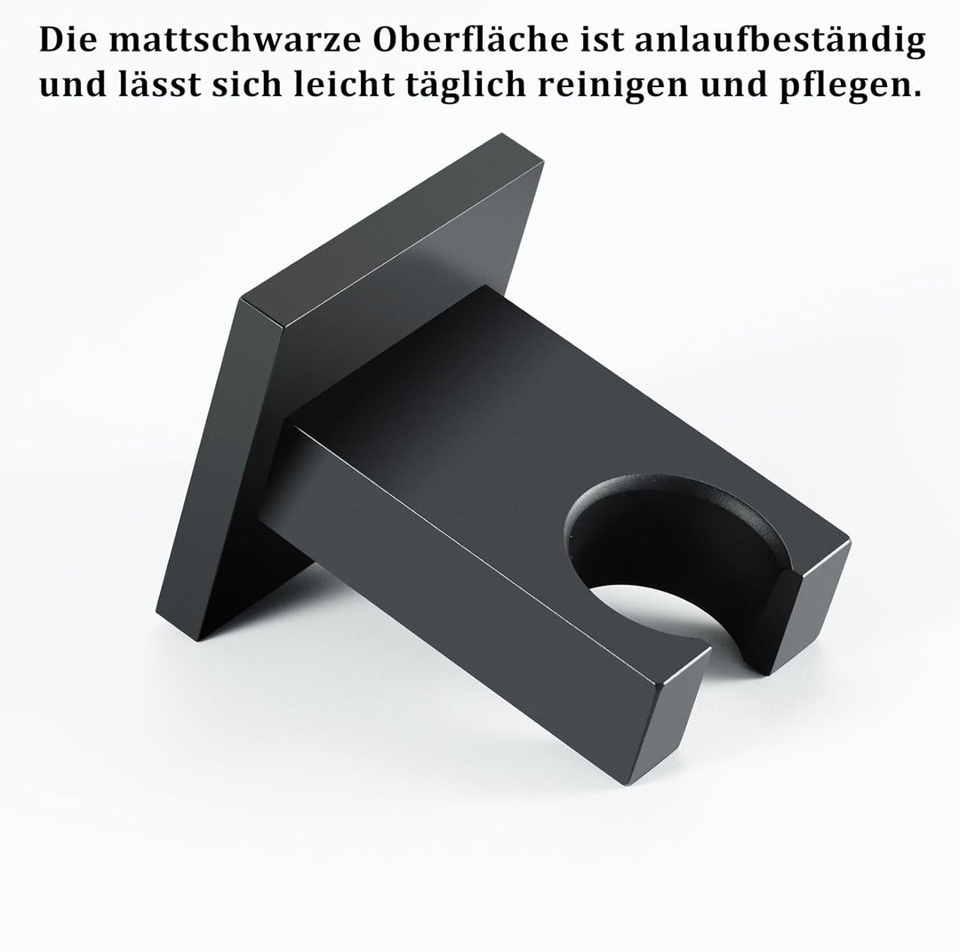 Handbrause Halterung Schwarz Messing Duschkopf Halterung Wandhalterung Duschhalterung Quadratisch Du