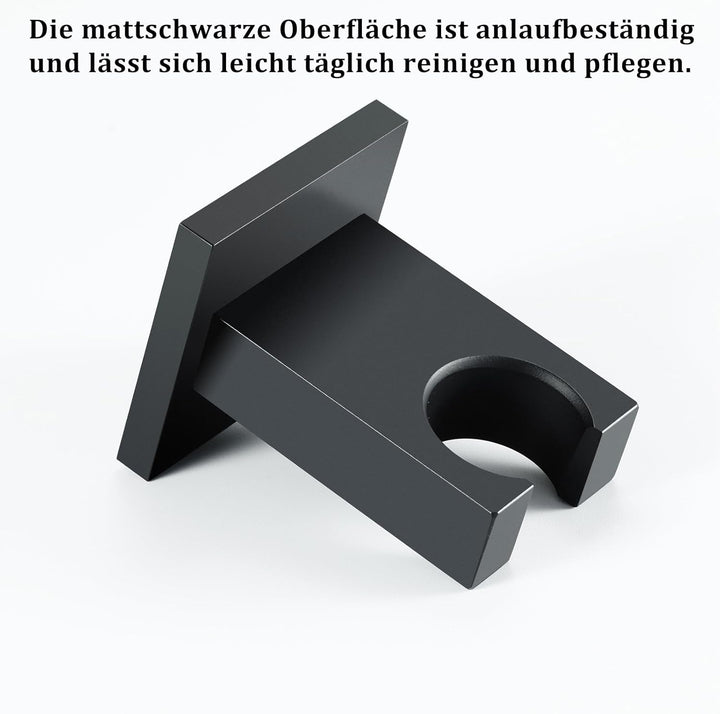 Handbrause Halterung Schwarz Messing Duschkopf Halterung Wandhalterung Duschhalterung Quadratisch Du