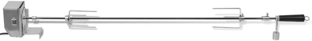 vidaXL Grill Rotisseriespiess mit professionellem Motor Stahl 1200 mm, 1200 mm