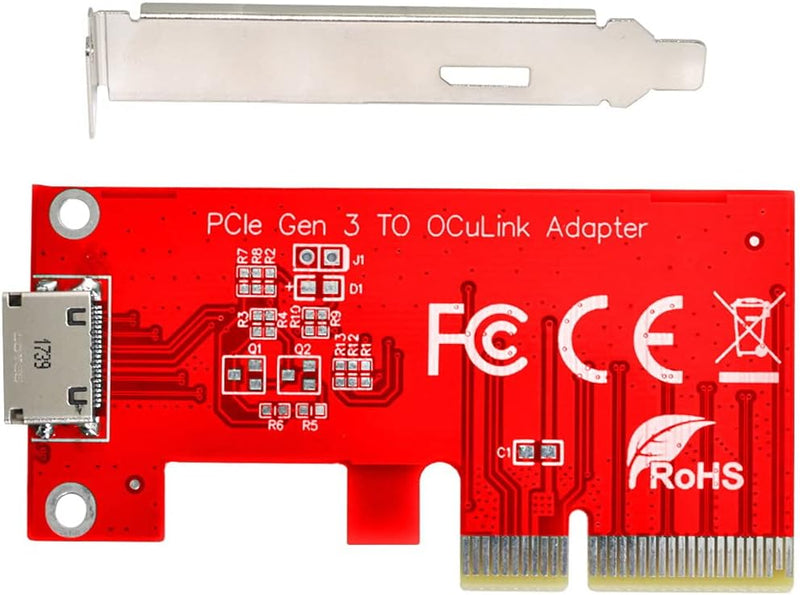 ChenYang CY PCI-E 3.0 Express 4.0 x4 zu Oculink Externer SFF-8612 SFF-8611 Host Adapter für PCIe SSD