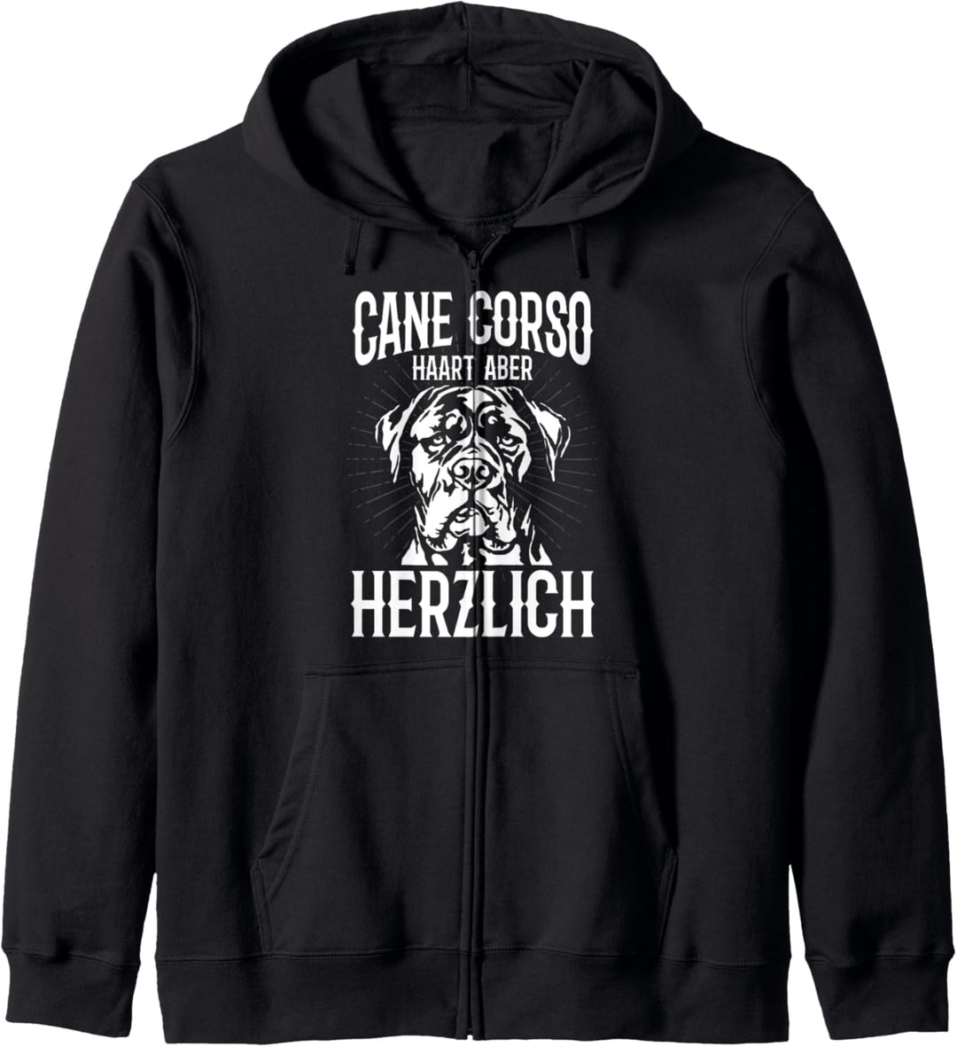 Cane Corso Haart aber Herzlich Lustiger Spruch Kapuzenjacke