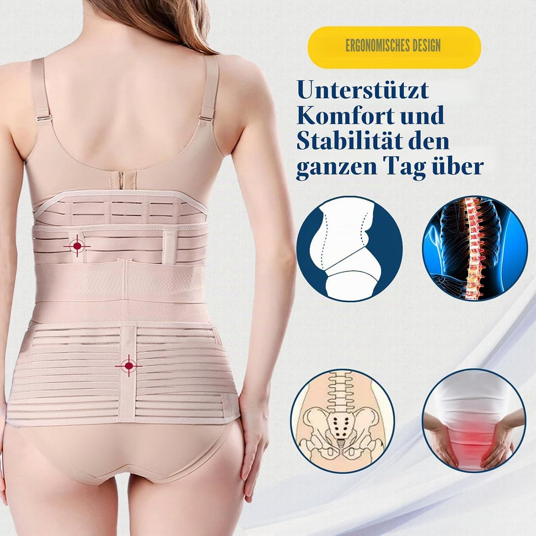 3 in 1 Postpartale Bauch Unterstützung Erholung Gürtel - Postpartum Gürtel für Damen - Postnatal Bau