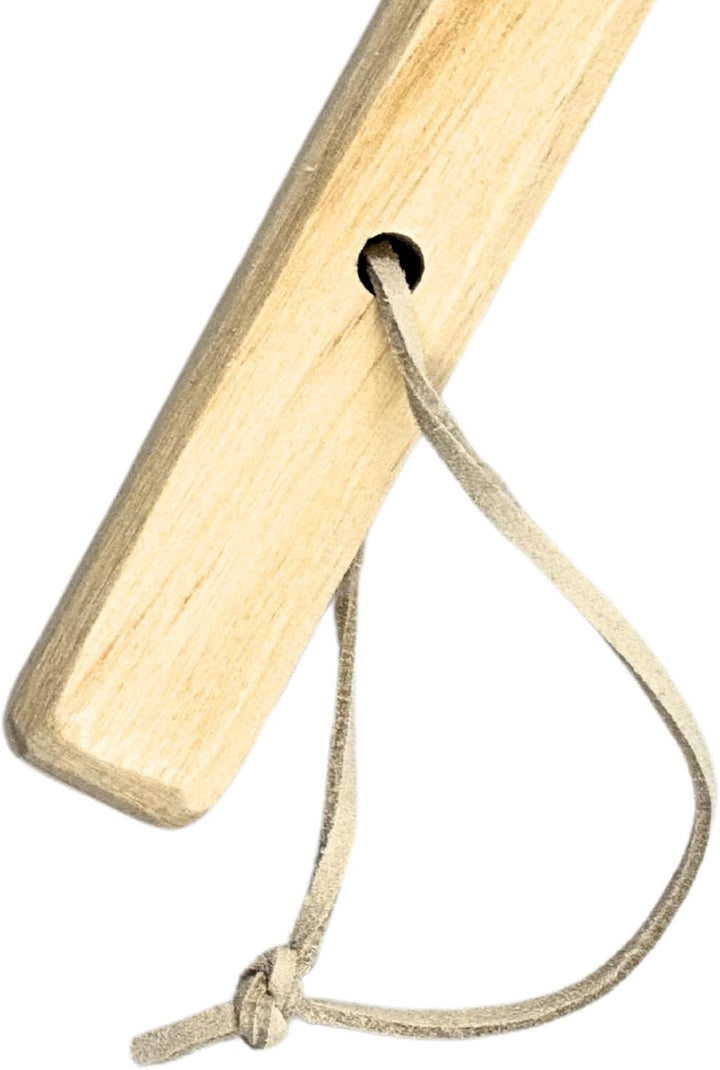 Sauna Schöpfkelle Saunakelle aus Weichholz 40 cm mit Lederriemen
