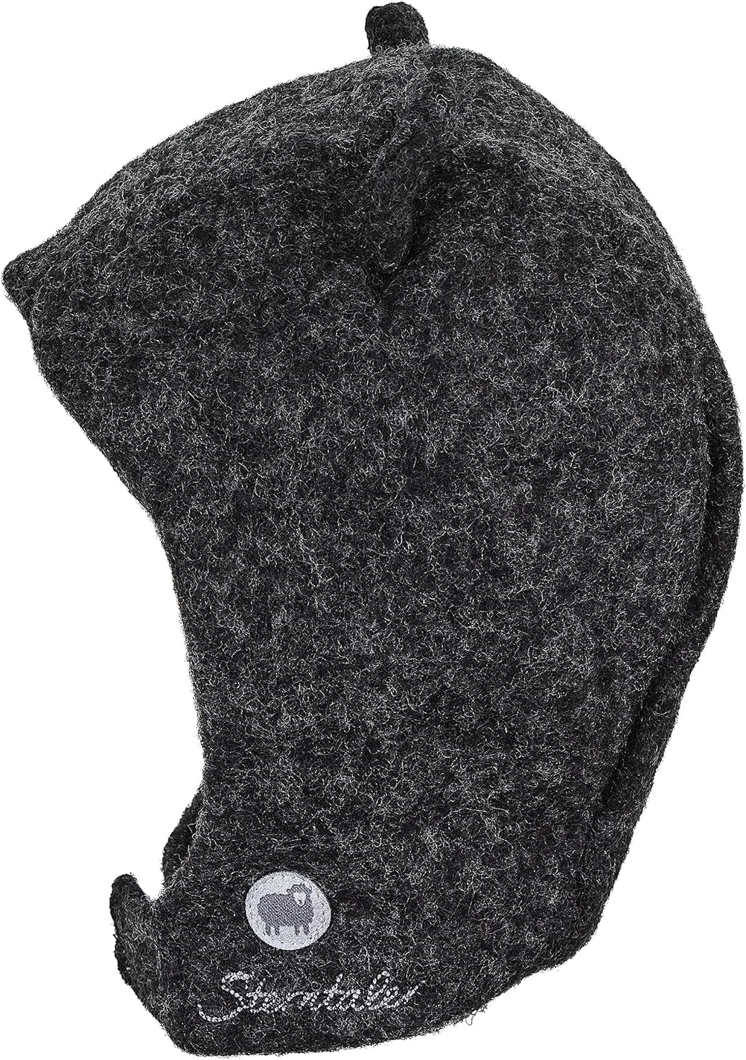 Sterntaler Unisex Baby Schalmütze aus Wolle (Merino) Mütze, anthrazit melange