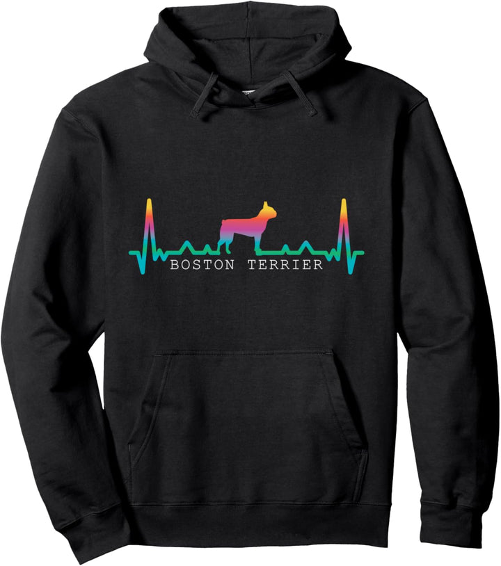 Boston Terrier - Heartbeat Pullover Hoodie