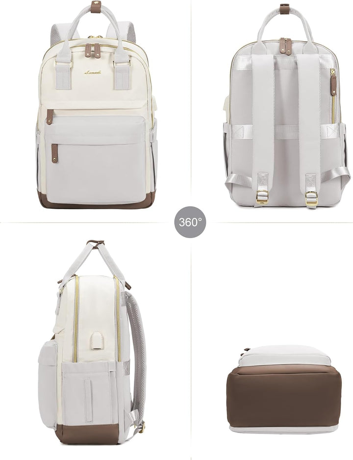 LOVEVOOK Laptop Rucksack Wasserdicht, Reiserucksack Arbeitstasche Damen Schulrucksack Mädchen Teenag