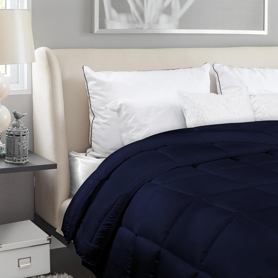 Utopia Bedding Bettdecke 220 x 240 cm, leichte Bettdecke mit Polyesterfüllung für 4 Jahreszeiten, Mi
