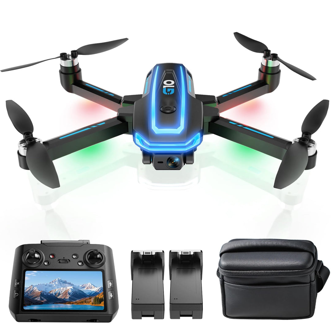 G10 GPS Drohne mit kamera 4K Erwachsene (Bildschirmfernsteuerung), 5G Faltbare Drone mit Bürstenlose