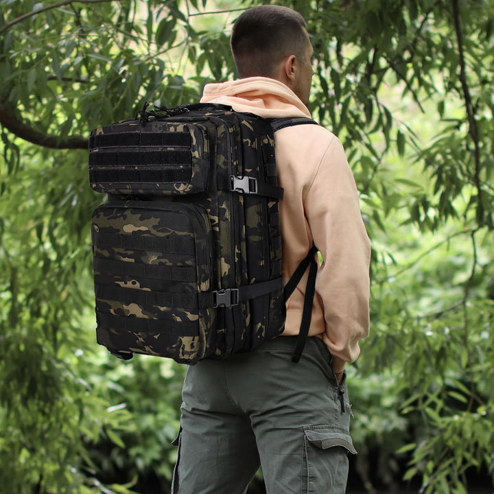 TANTOMI Taktischer Rucksack, 45L Militär Rucksack, Outdoor Rucksack, Travel Backpack, Tactical Backp