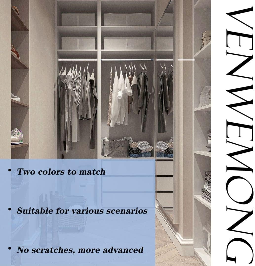 1 Stück Duschstange ohne Bohren Edelstahl Gardinenstange ohne bohren Einstellbar Duschvorhangstange,