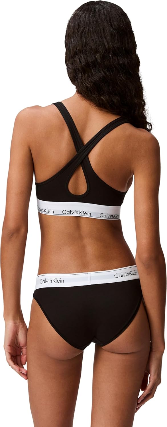 Calvin Klein Damen Slip Bikini Form Baumwolle mit Stretch S Schwarz, S Schwarz
