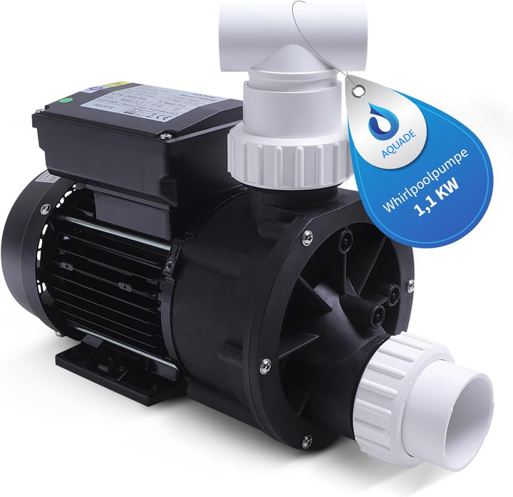 AQUADE Whіrlpоol Pumpe 1,1kW 1100W, 1,5 HS, 230V 50Hz, 27.000l/h - Poolpumpe bis 27m3, SPA-Pumpe übe