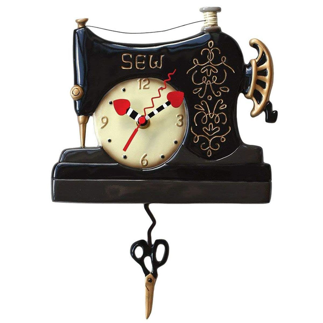 Allen Designs, Enesco Armbanduhr zum Aufhängen in Form einer Nähmaschine, Nähmaschine