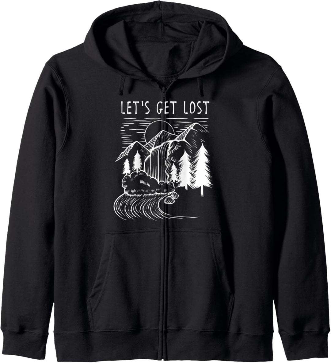 Camping Let's Get Lost Funny Sommer Wandern Bergsteigen Kapuzenjacke