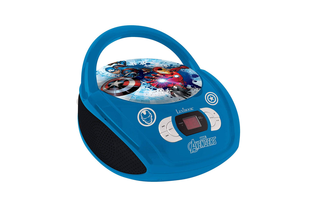 Lexibook Marvel The Avengers Iron ManBoombox CD-Player, AUX-Eingangsbuchse, AC-Betrieb oder Batterie