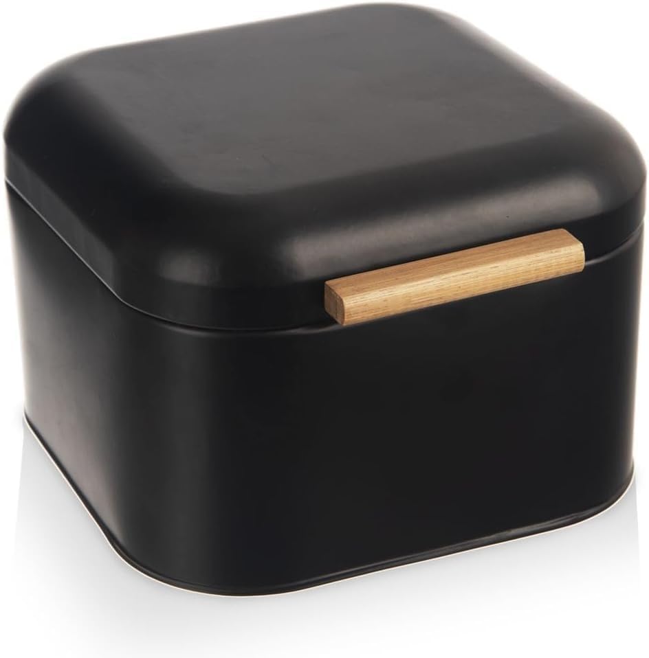 orion group - Brotkasten Metall mit Bambusgriff - Brotbox Brotdose - brotkiste - brot aufbewahrungsb