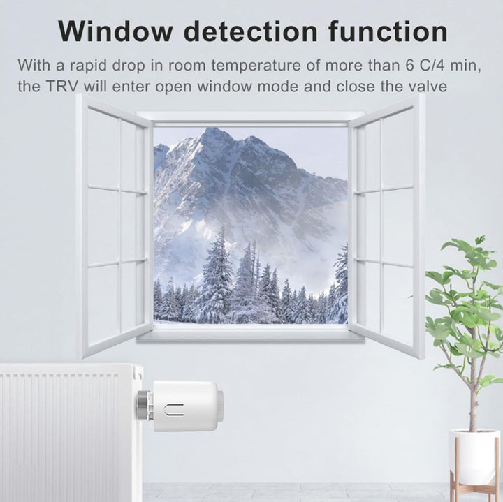 Smart Thermostat Heizkörperventil Programmierbares Thermostatventil, Zigbee Thermostat zur Temperatu