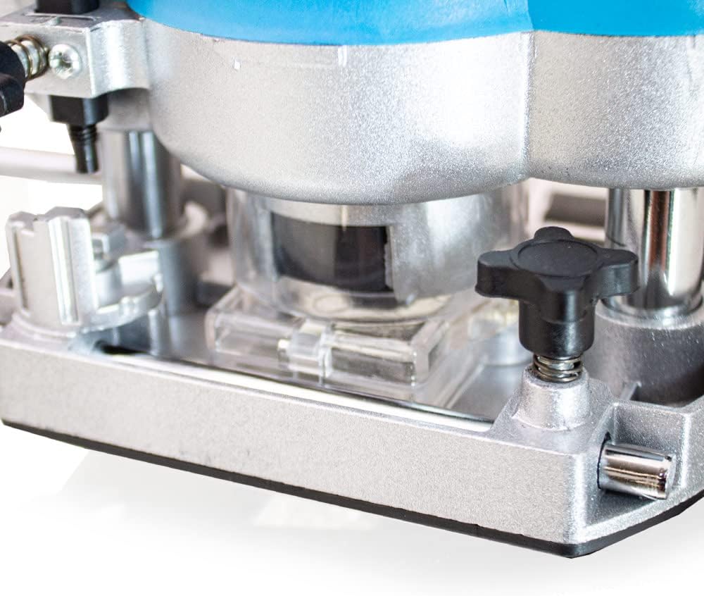 Bituxx 1200W Oberfräse Fräse Kantenfräse Holzfräse Parallelanschlag, Absaugadapter inklusive 12 tlg.