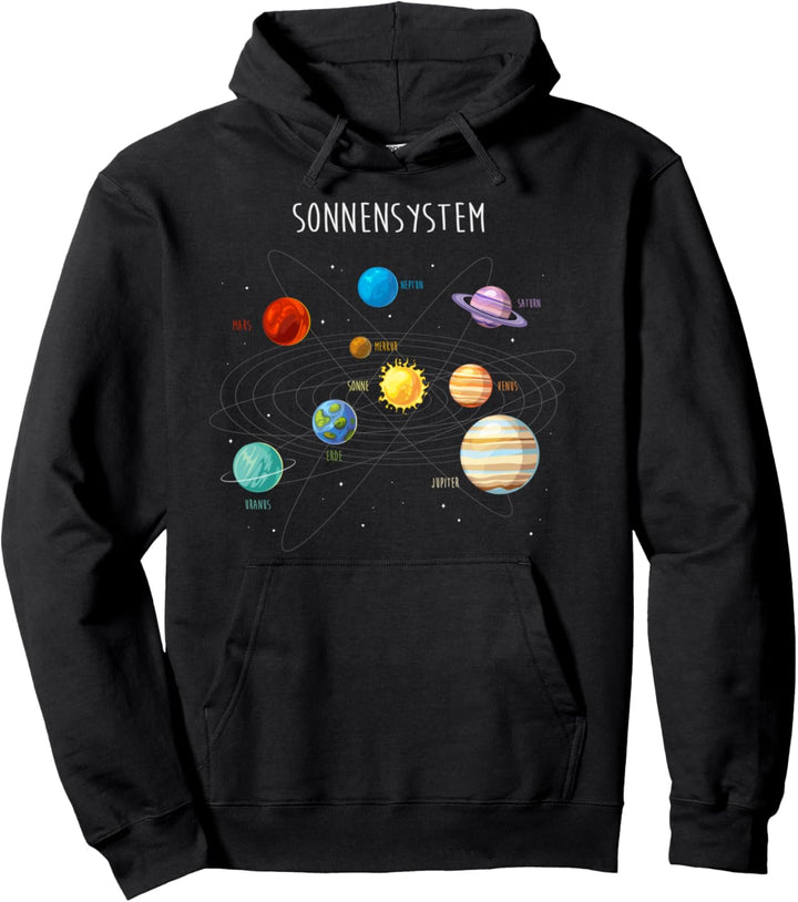 Sonnensystem Shirt, Planeten Sternensystem Sonne & Universum Pullover Hoodie