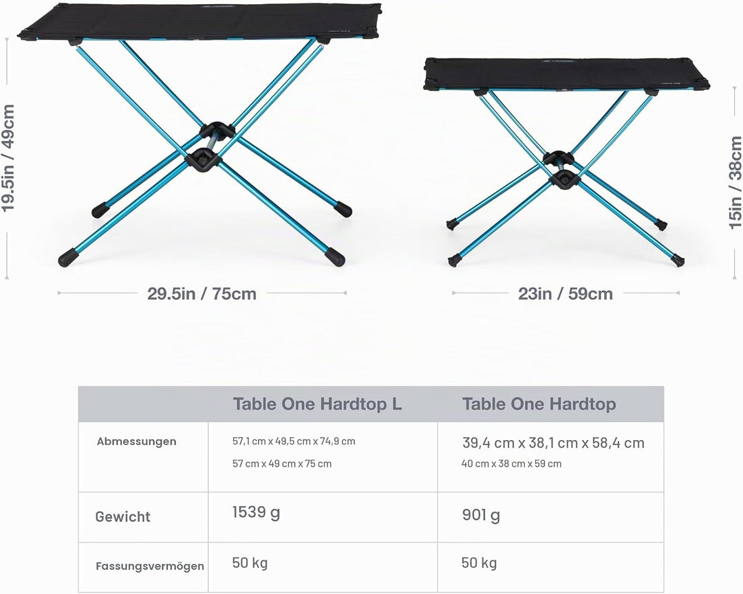 Helinox Table One Hardtop | Die zusätzliche Stabilität Einer harten Oberfläche Macht diesen ausgespr