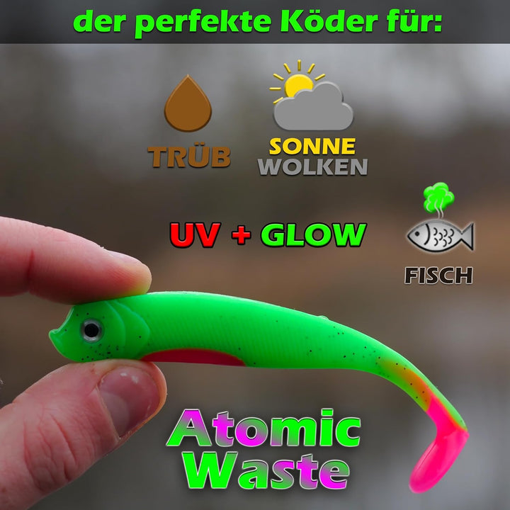 Gummifische 7,5cm 10cm 13cm - Zanderköder Gummifisch Zander Köder Gummifische Set Barschköder Barsch