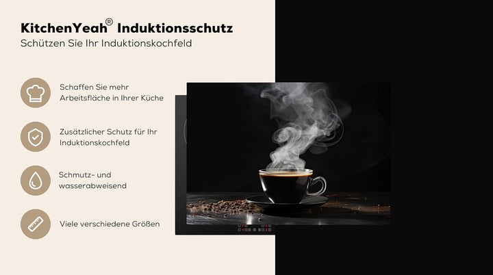 KitchenYeah© Herdabdeckplatte Einteilig Ceranfeld Abdeckplatte Küche Deko Ceranfeldabdeckung Herdabd