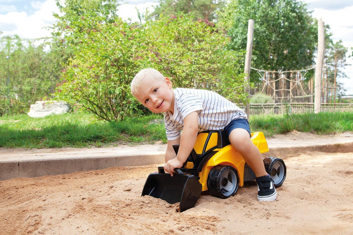 Lena 02145 GIGA Trucks Aufsitzschaufellader Pro X, robuster Schaufellader mit grosser Sitzfläche, st