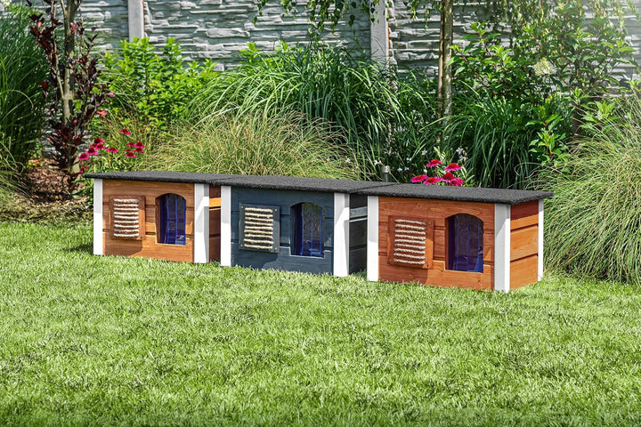 Outentin Katzenhaus Outdoor Winterfest - Katzenhäuschen für Draussen - Isolierte Schutzhütte - Wasse