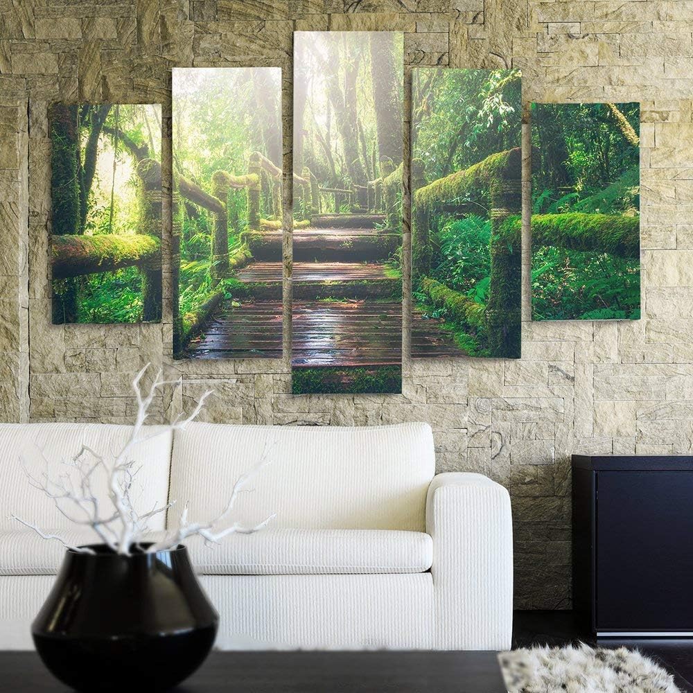 Feeby. Wandbild - 5 Teile - Deco Bild, gedrucktes Bild, Foto, Deco Panel, XXL, 5-Teilig, Typ A, 150x