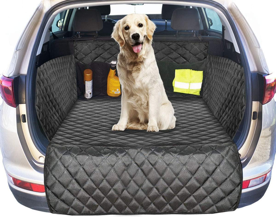 Ferocity Kofferraumschutz mit Ladekantenschutz, Auto Hundedecke Gepolstert für Kofferraum, Autoschon