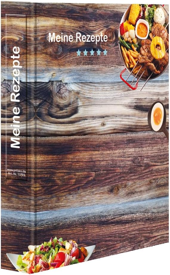 PRICARO Rezeptordner mit Rezeptblock "Farmhouse", A4