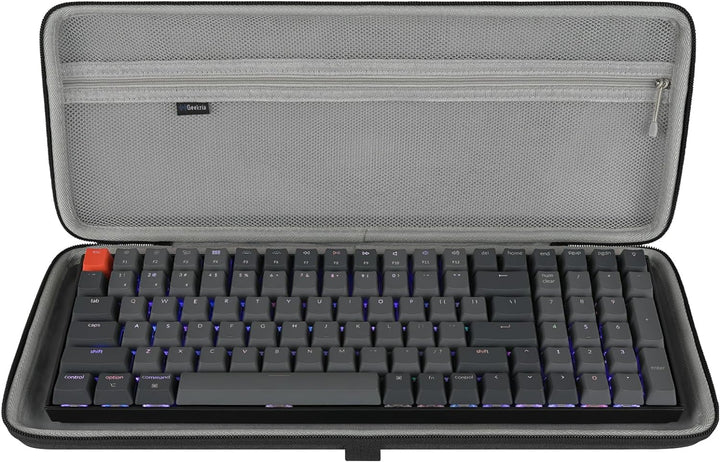 Geekria 90%-96% Tastaturhülle, Hartschalen-Reisetragetasche für 100 Tasten Computer mechanische Gami