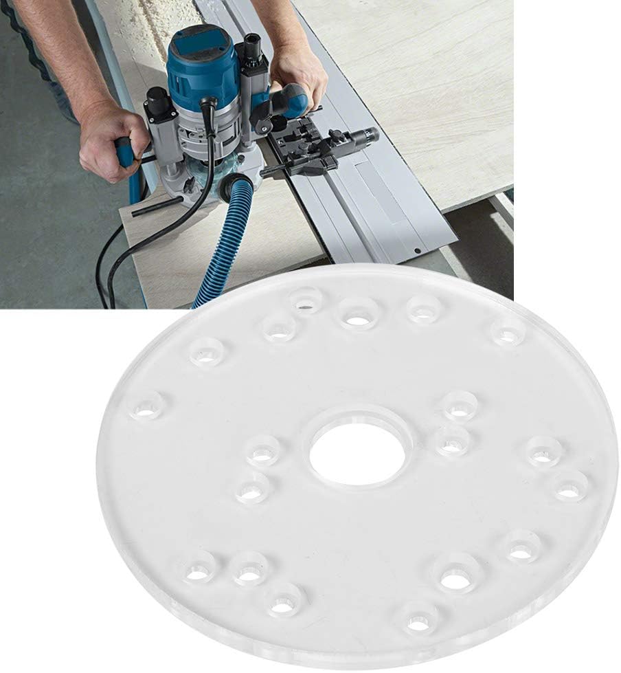 LiebeWH Router-Grundplatten-Kit, Router Universal Grundplatte Acryl für Trim Router Holzbearbeitungs