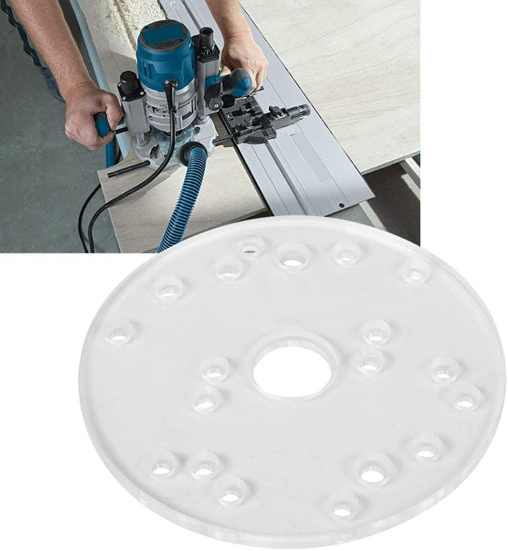 LiebeWH Router-Grundplatten-Kit, Router Universal Grundplatte Acryl für Trim Router Holzbearbeitungs
