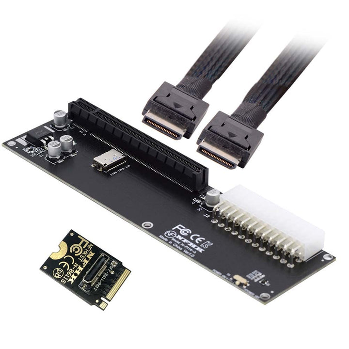 cablecc PCI-E 3.0 M.2 M-Key auf Oculink SFF-8611 SFF-8612 Host Adapter für GPD Win Max2 Externe Graf