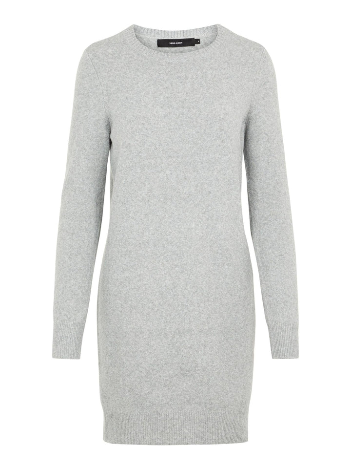 VERO MODA Damen Kleid 10215523 XS Light Grey Melange, XS Light Grey Melange