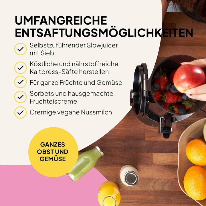 Leistungsstarke selbst fütterende ganze Fruchtmastaturen Slow Juicer, 135 mm Fütterungsschacht, 300
