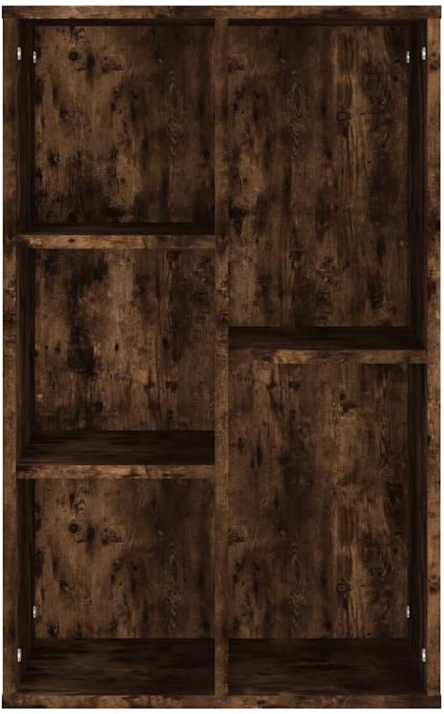 vidaXL Sideboard Bücherregal, Bücherschrank mit 5 Fächern, Wandregal Standregal für Wohnzimmer, Rega
