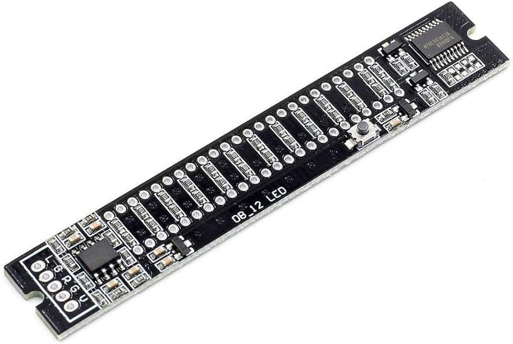 Musikspektrumanzeige, Dual 12-Bit Stereo Musik Audio Spektrum Füllstandsanzeige VU Meter, Einstellba
