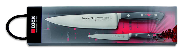 F. DICK Premier Plus Messerset 2 teilig (Kochmesser 21 cm, Officemesser 12 cm, X50CrMoV15 Stahl, nic