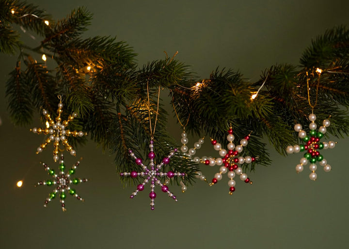 Betzold Drahtsterne-Komplett-Set | Bastelset, Weihnachtsdeko, Baumschmuck, für Kita und Schule lila/