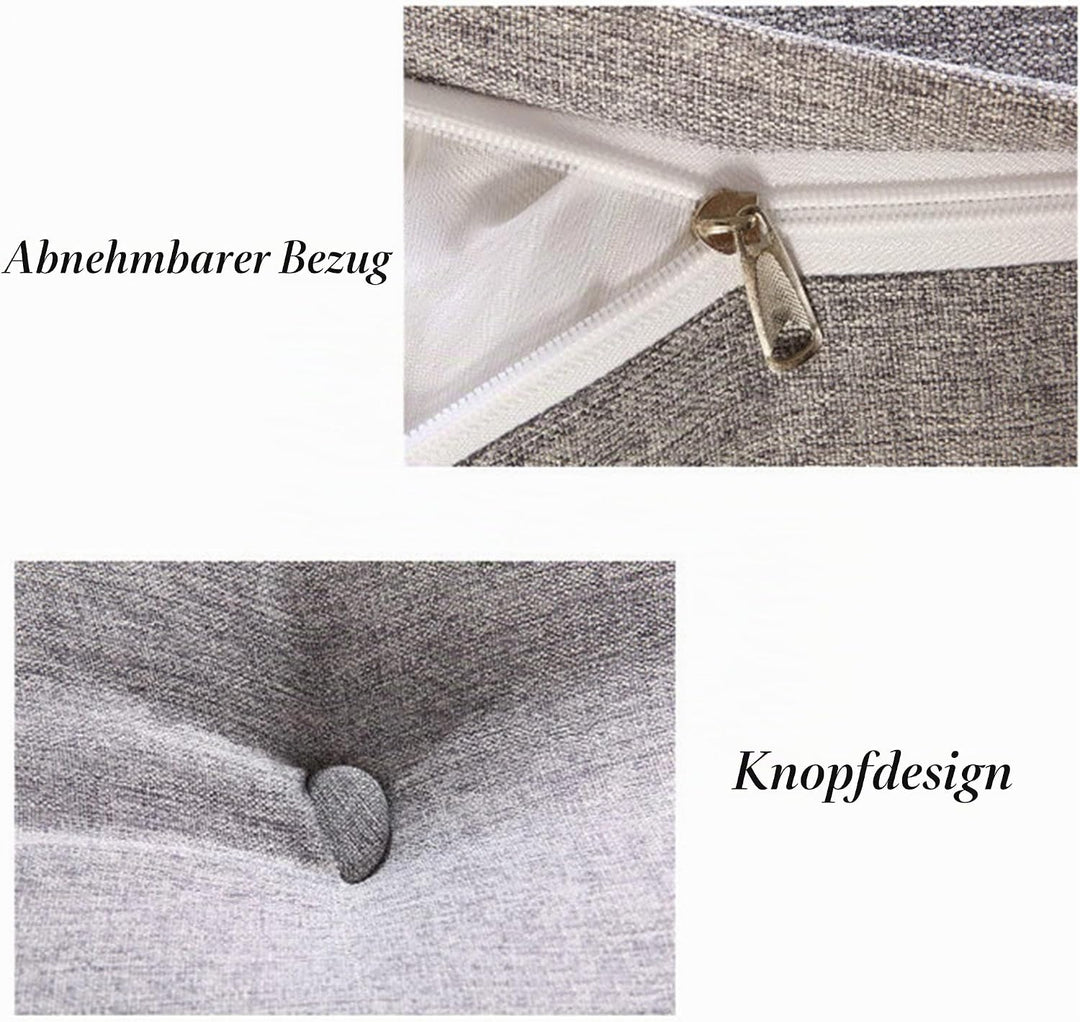 WINARA Einfaches Dreiecks-Lesekissen, grosses Rückenlehnenkissen für Bett, Sofa, Tatami, Tagesbettki
