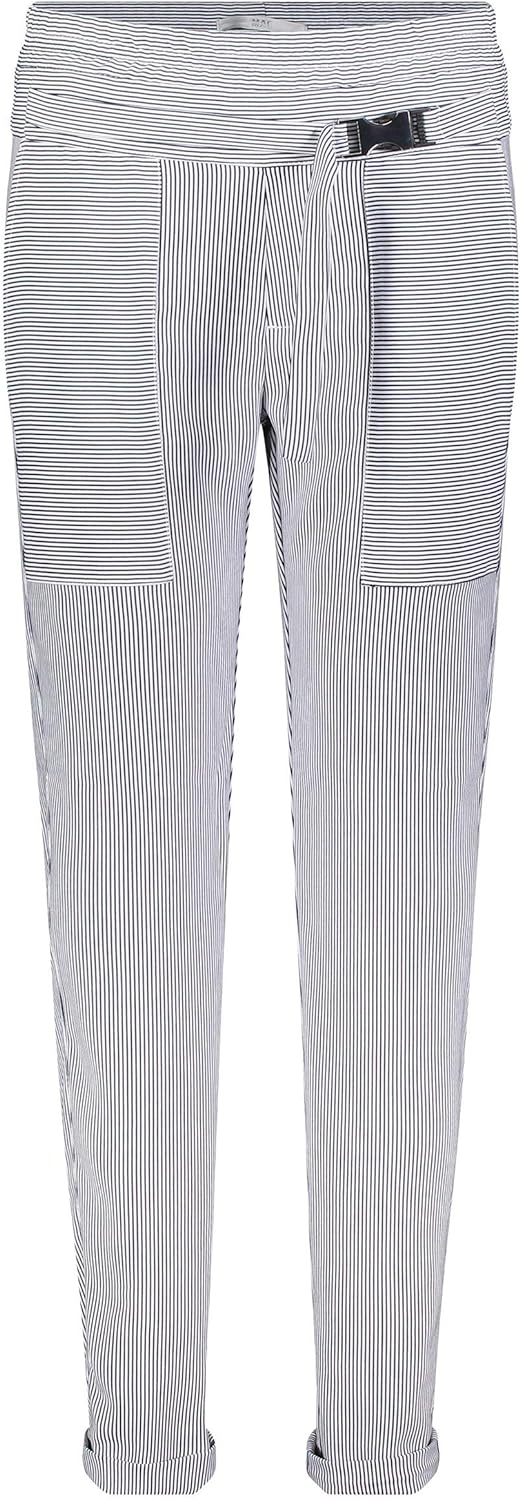 MAC Jeans Damen Hose Women Easy chic Belt Floating Crepe 38/OL